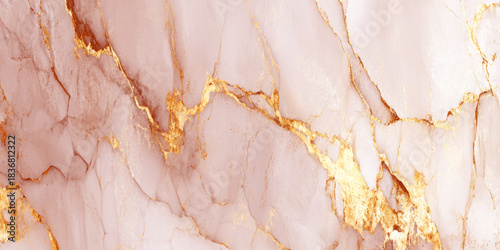 Luxury rose quartz marble seamless and trendy rose gold marble aesthetic background.