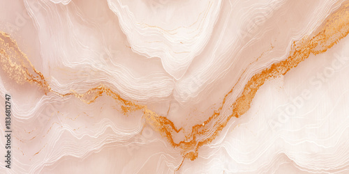 Luxury rose quartz marble seamless and trendy rose gold marble aesthetic background.