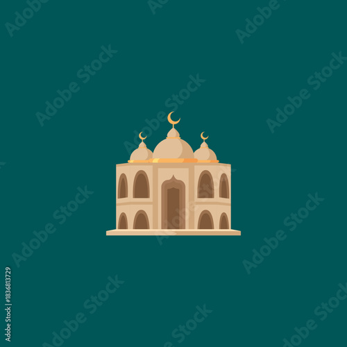 islamic icons set of vector design