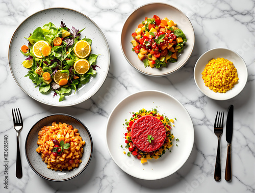 plate with vegetables