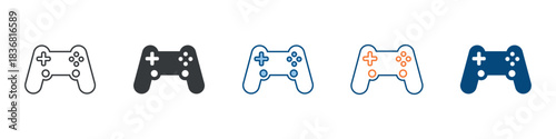 Joystick Icon Set Multiple Style Collection 