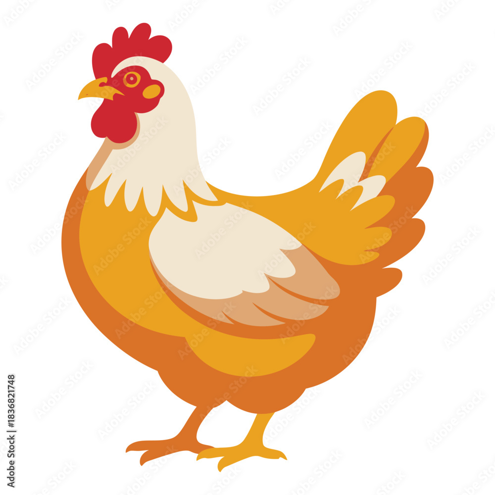 Fototapeta premium hen and chicken