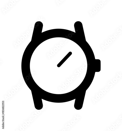 Illustration of a black watch