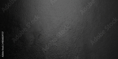 Abstract black noise texture with subtle grain and gradient full frame dark background for overlay and design.