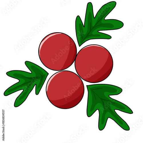 Cherry Christmas ornament