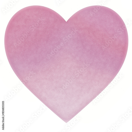 A large red–pink gradient heart with a soft grain texture on a black background. The heart shape appears smooth and modern, symbolizing love, affection, warmth