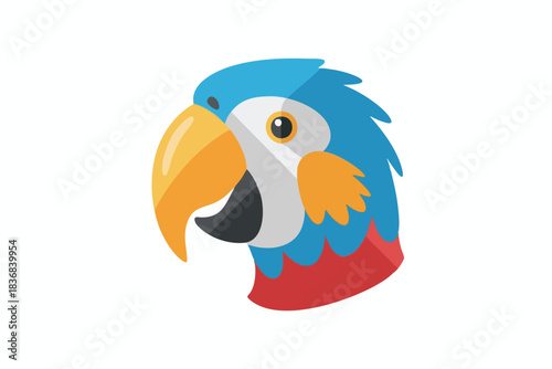 Vibrant Cartoon Parrot Illustration