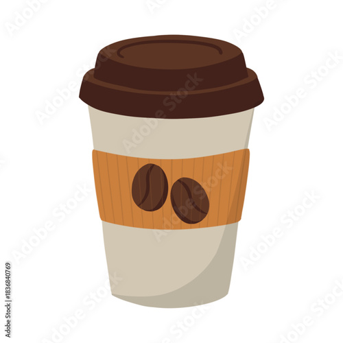 A steaming cup of coffee with rich, dark roast and aromatic scent, perfect for cozy mornings, cafés, coffee lovers, and beverage-themed illustrations, evoking warmth, comfort, and energy.