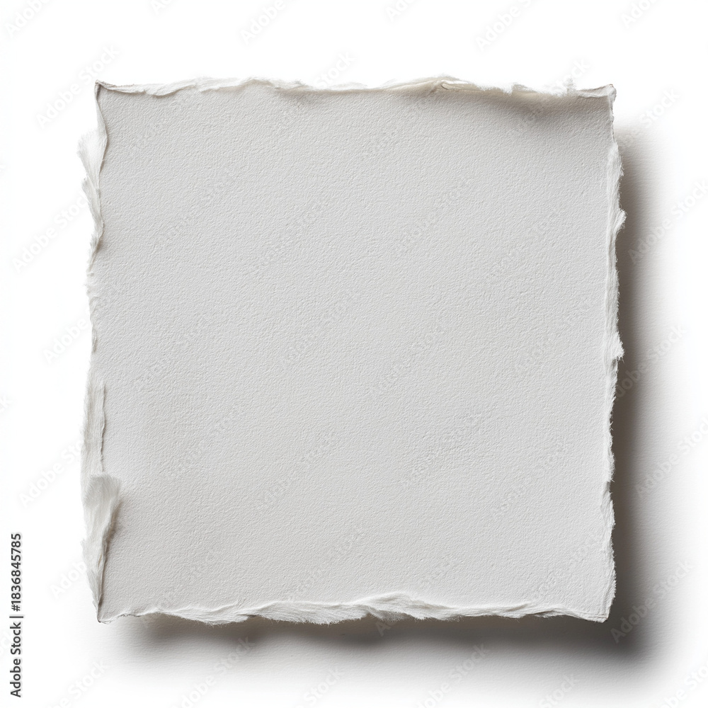 Obraz premium torn edge paper, handmade textured sheet, rustic blank paper 