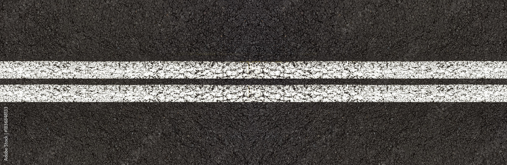 custom made wallpaper toronto digitalLignes blanches doubles sur asphalte 