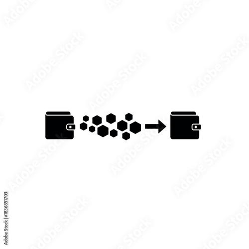 Hand pushing black domino tiles for a business risk and technology game