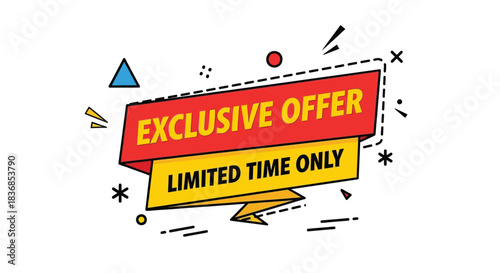Exclusive offer banner with limited time only deal