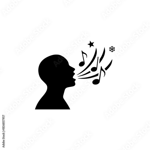 Silhouette of People Singing or Cheering to the Tune of Music