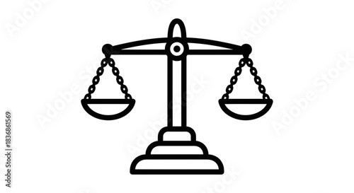 Scales of justice balance fairness and equality