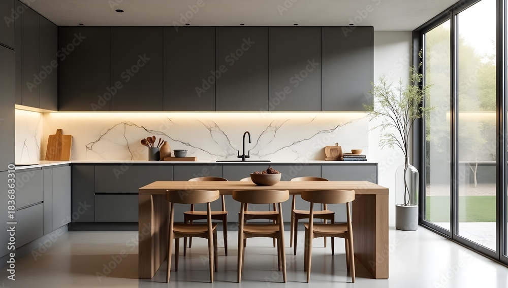 Fototapeta premium Clean and Modern Culinary Workspace