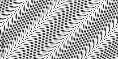 Abstract wavy optical illusion dot line pattern background. Eps10