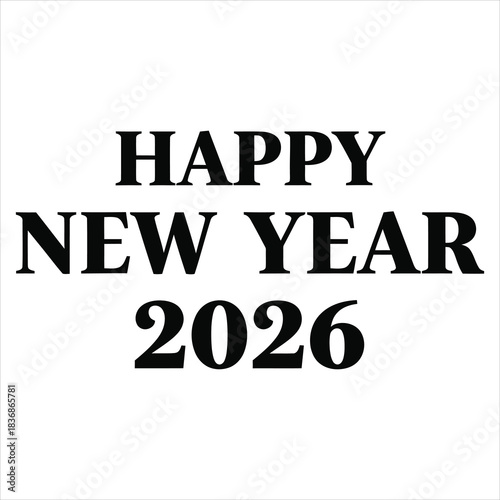Happy New Year 2026 Text