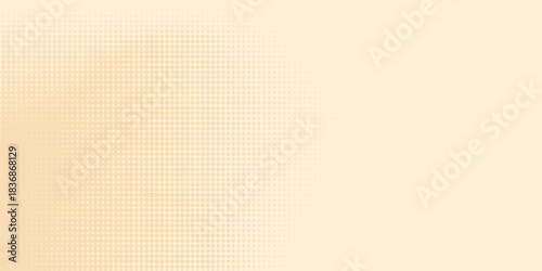 Abstract dots halftone brown color pattern gradient texture background.