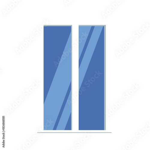 Slim Double Glass Window illustration
