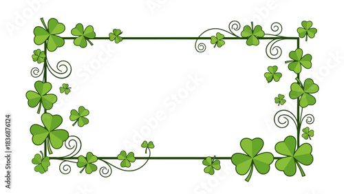 Vibrant green four-leaf clover graphic illustration, a timeless symbol of good fortune, luck, and prosperity. Perfect for celebrating positive outcomes and serendipitous moments