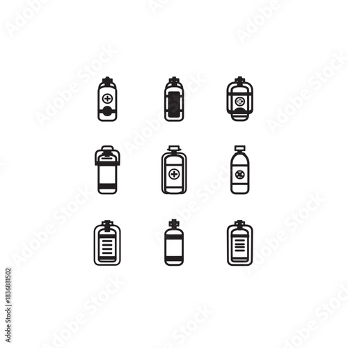 Diving Tank line art exploring deep sea adventure scene