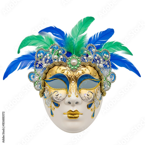 carnival mask isolated on white