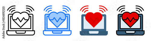 Smart Health Device Icon Collection Set Multiple Style