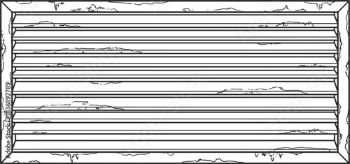 Ventilator vector illustration of an old building.