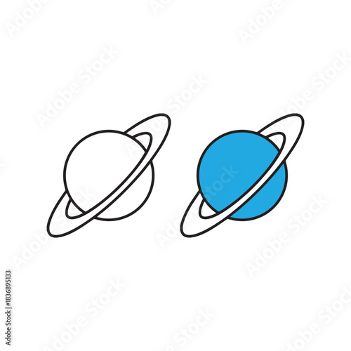 Uranus planet icon