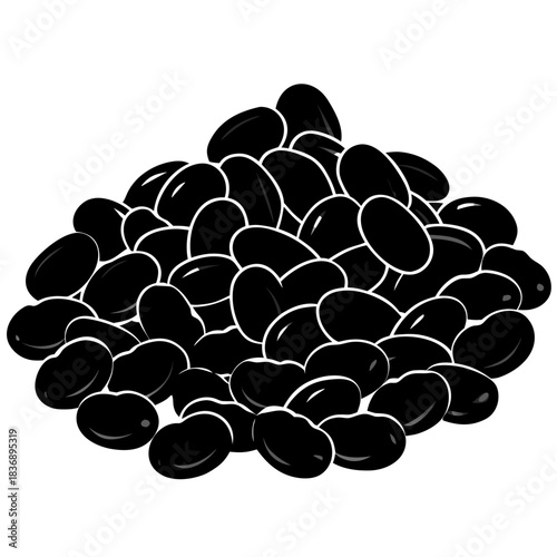 Top down studio shot of a pile of dried leaves