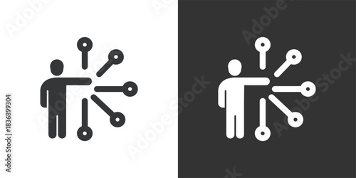 Connectivity icon. Solid glyph series icon