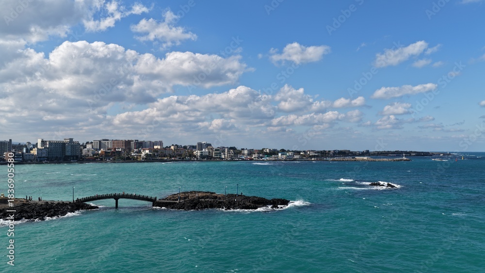 Obraz premium 제주합덕해수욕장