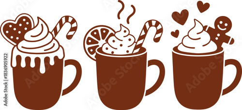 Vector Bundle An Elf's Carol of Tinsel, Candle & Snowflake Treats.