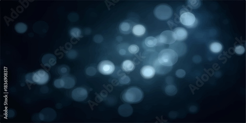 Soft glowing blue bokeh background design