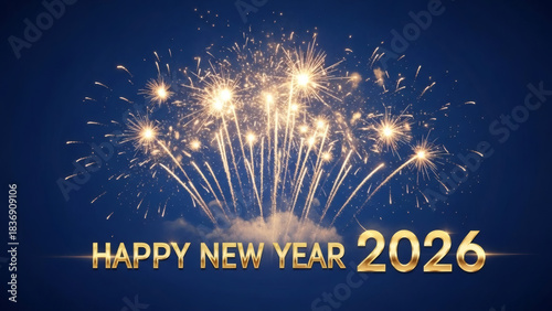 Happy New Year Gold Star Honor and Achievement