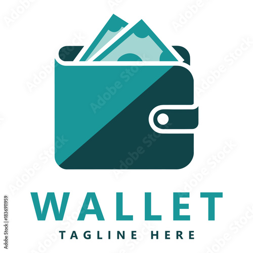 E wallet logo design vector design template