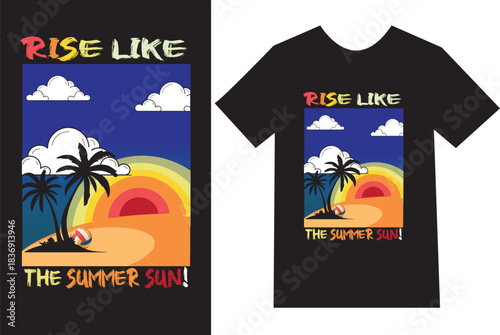 Summer sun t-shirt design