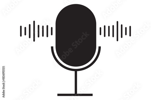 Set of line Microphone icons. Different variant podcast microphone. Karaoke mic web and mobile app icon. Voice, recording Studio Symbol collection. Logo template for many purpose. Vector illustration