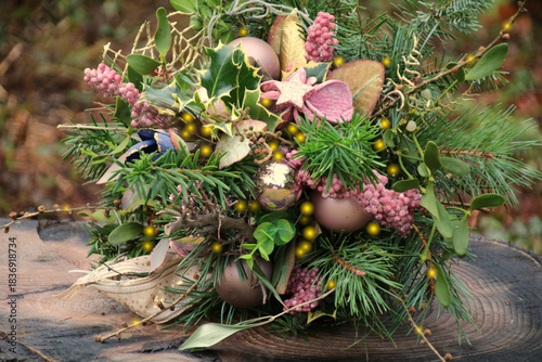 trockenstrauß zu weihnachten