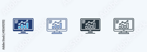 Web Analytics Multiple Style Icon Collection 