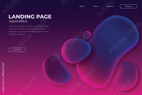 Abstract Liquid Shape UI/UX Background.
Fluid Abstract Landing Page Template.
Modern Liquid Design Background for Web.
Vibrant Gradient Blob Web Banner.