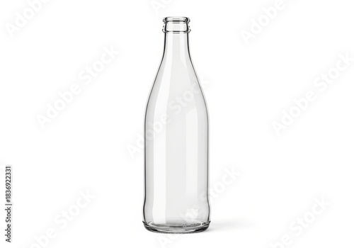 Wallpaper Mural Transparent glass container stands upright against a pure white background Torontodigital.ca