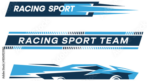 sport car decal and stripe vector collection featuring racing stripes, speed lines, motorsport graphics,