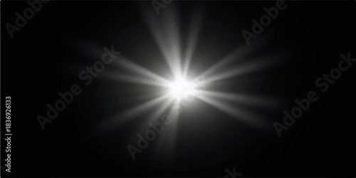 Abstract blue light rays in dark space create a digital motion glow effect background