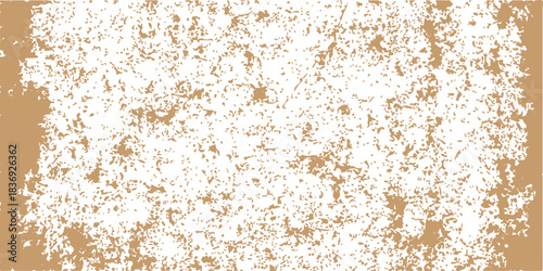 Macro detail of textured, dirty, and rusty iron material resembling a pile of brown sugar, flour, and bread on a granite floor background