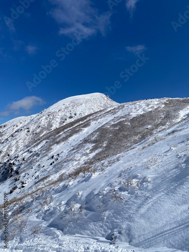 雪のくじゅう連山