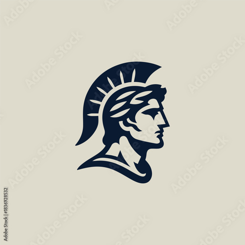 Ancient Roman Man Logo