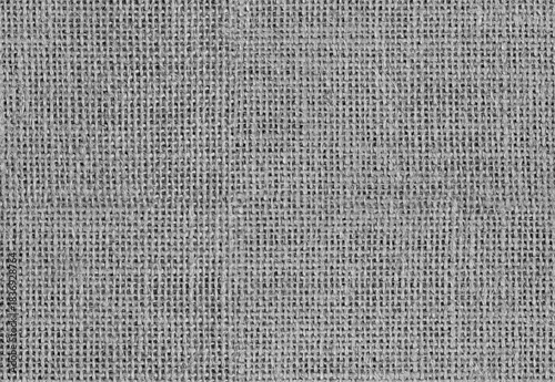 Grey fabric background – seamless texture of textile material. Silver woven linen cloth swatch.