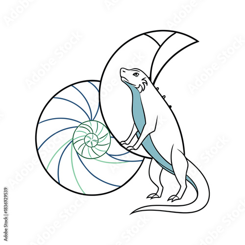 Double-Exposure Outline Animal