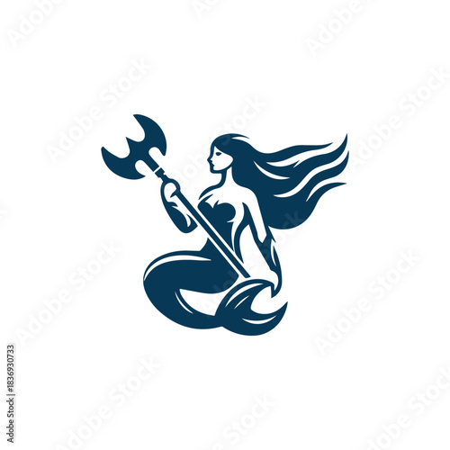 Mermaid Warrior Logo